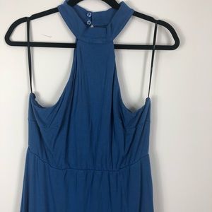 Lulus blue sleeveless midi dress
